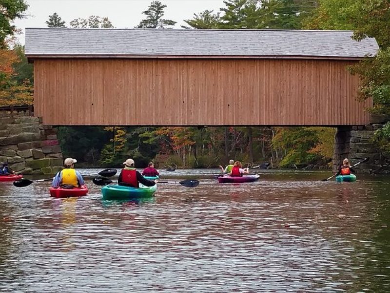 Fall Covered Bridge Kayak Tour, Southern Maine