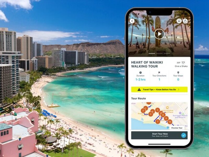 Heart of Waikiki Walking Tour with Audio Tour Guide