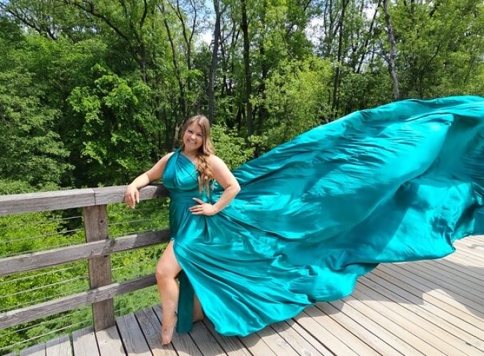 Flying Dress Photo Shoot in Madison WI