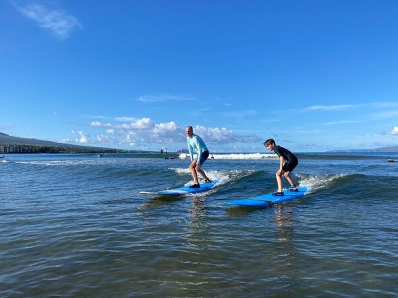 Family Surf Lessons in Kihei at Kalama Park