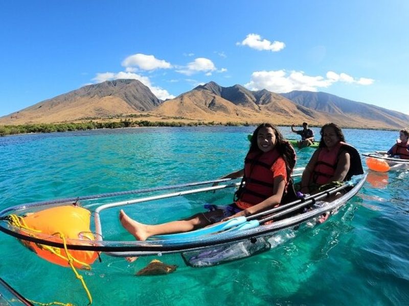 Clear Kayak and Snorkel Experience at Turtle Reef Olowalu