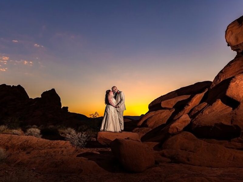 Fire Rock Wedding at Redstone Dune Trails