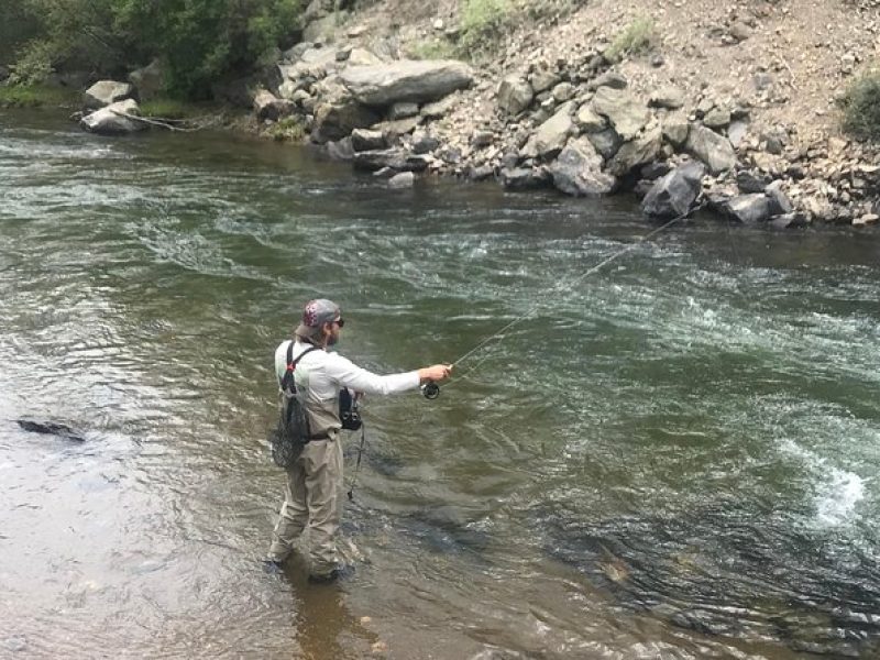 Half Day Fly Fishing Lesson on Clear Creek near Denver