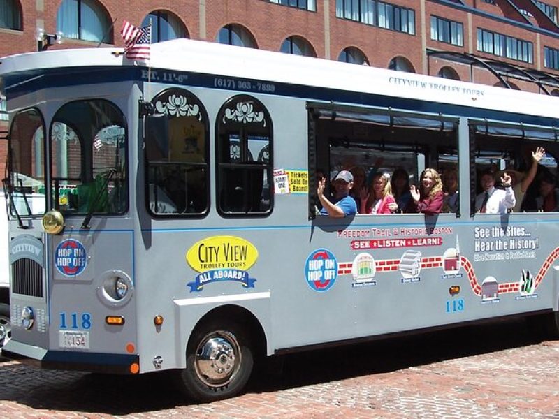 1 or 2 Day Hop-On Hop-Off Sightseeing Trolley Tour of Boston