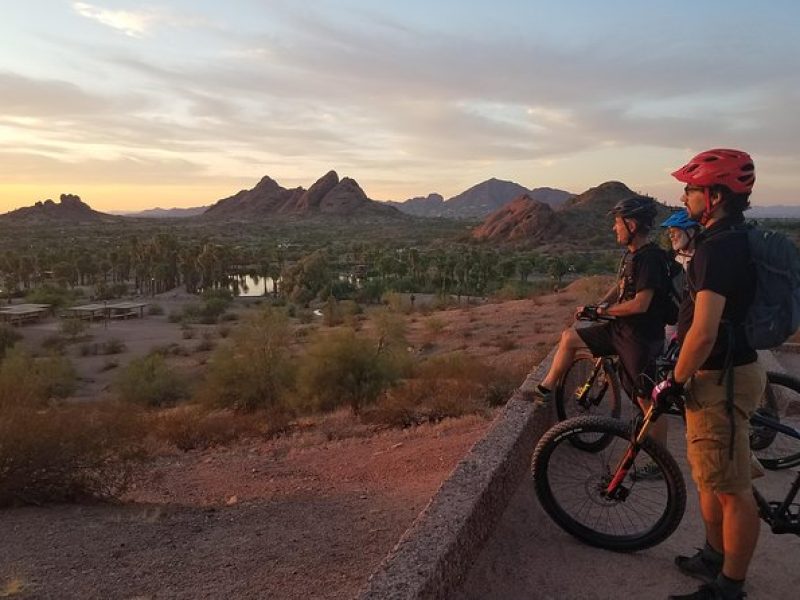 Group Magical/ StunningSunset Private Mountain bike tour.