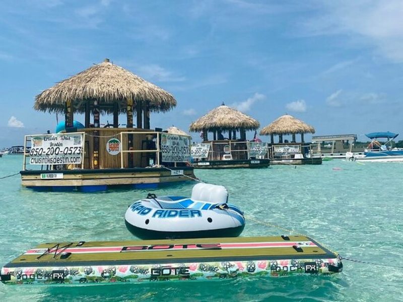 FAMOUS & ORIGINAL Destin Tikis 3hr Crab Island Sandbar Adventure