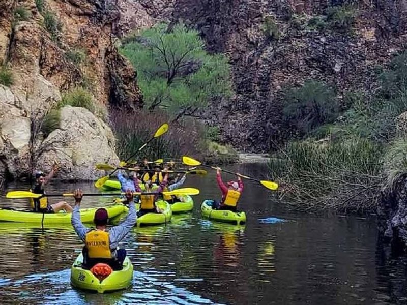 Scenic Guided Kayaking Tour on Saguaro Lake