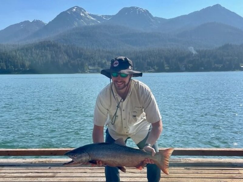 Juneau Shore Fishing for Alaskan Salmon