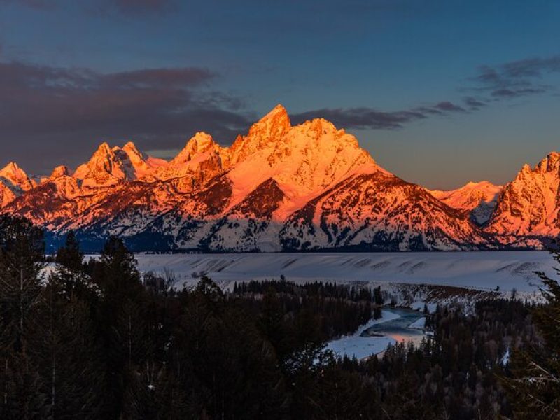 Private Sunrise Winter Tour of Grand Teton National Park