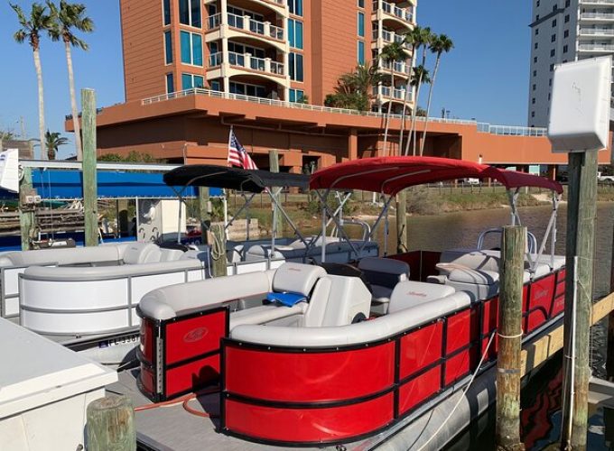 Frisky Mermaid Pontoon Boat Rentals in Pensacola Beach