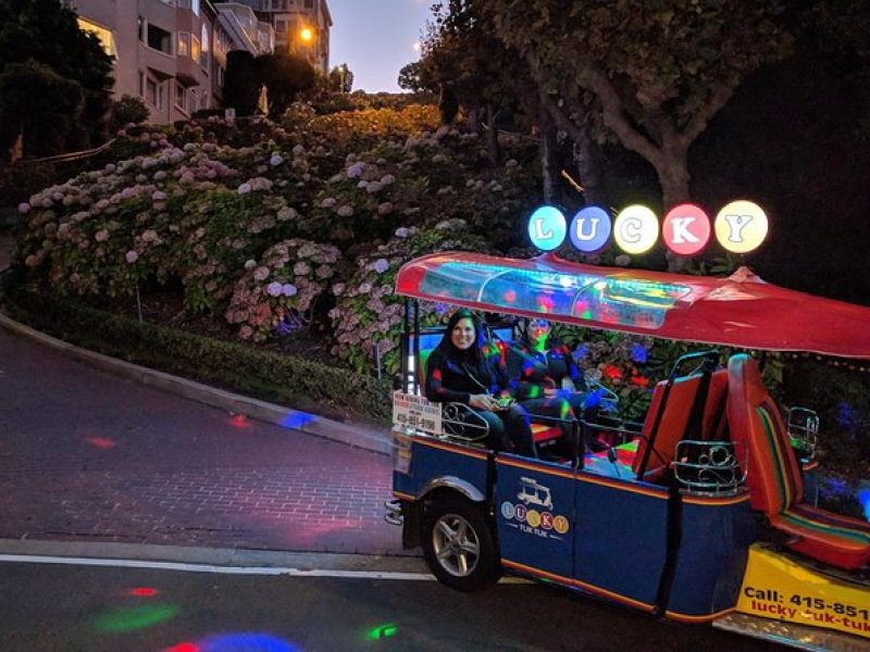 Late Afternoon or Sunset Lucky Tuk Tuk Private San Francisco Tour