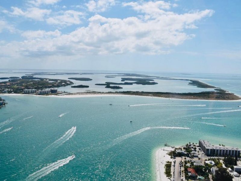 Amazing Helicopter Tour of Treasure Island, John's Pass, Don CeSar Resort & Bay