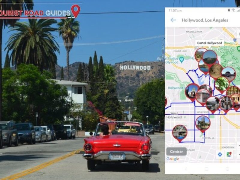 APP Self-Guided Route Los Angeles with Audioguide