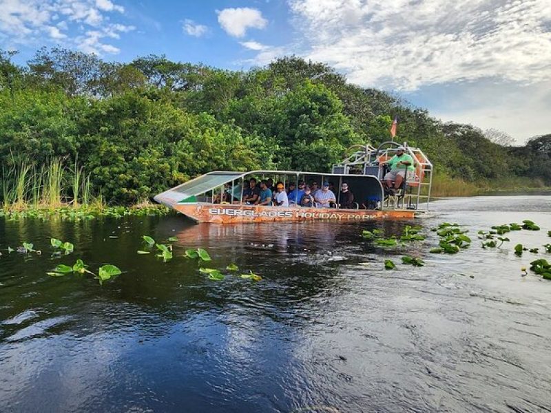 Everglades Airboat Ride and Bus transfer from Miami Beach