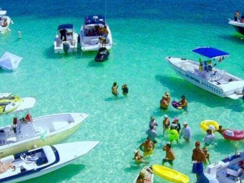 Miami: Day Party Boat Water Toys Sandbar from Bayside Marketplace