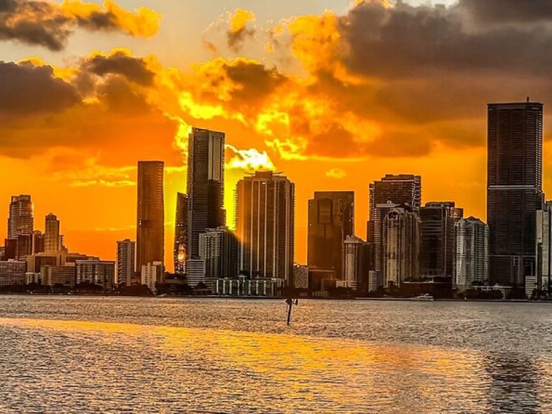 Miami Skyline Sunset Cruise of Biscayne Bay & Millionaire Homes