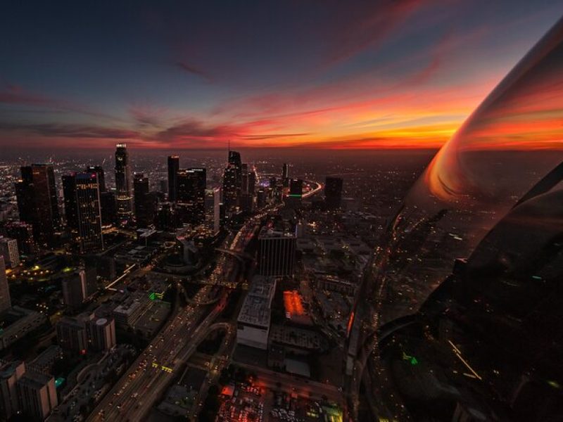 Downtown LA Lights: Your Private Sunset and Night Helicopter Tour