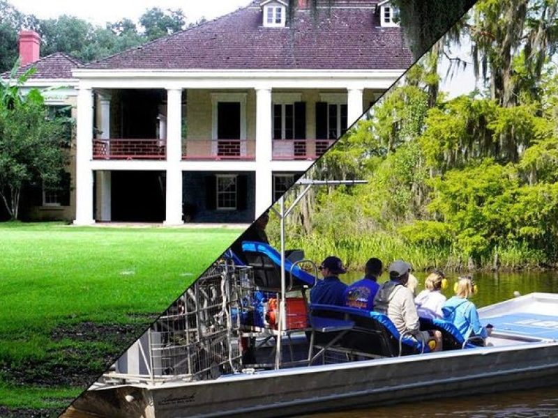 Destrehan Plantation and Small Airboat Combo Tour from New Orleans