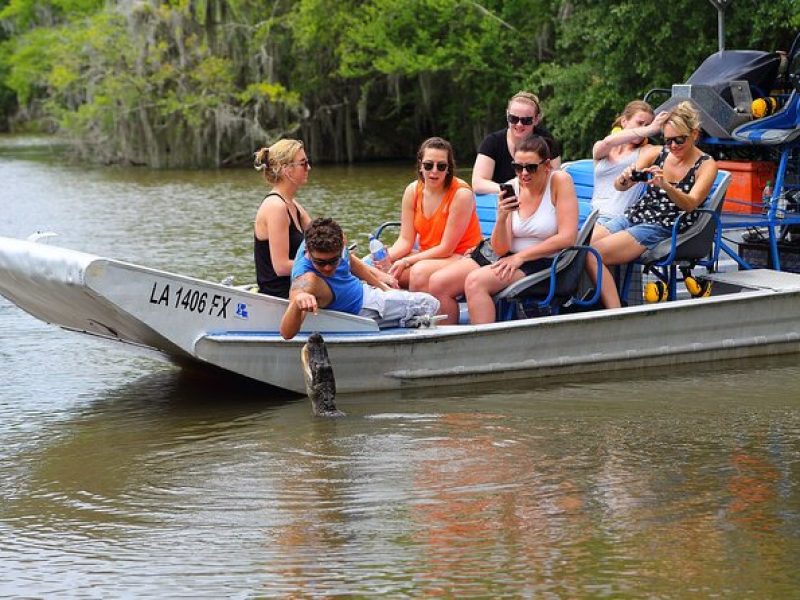 Small-Group Airboat Swamp Tour with Downtown New Orleans Pickup