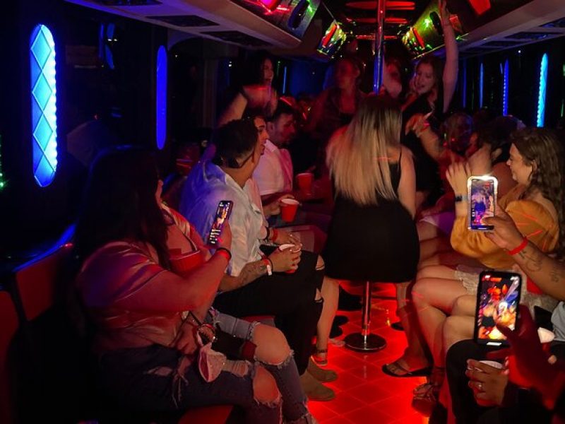 Miami Hip Hop Club Crawl with open bar and party bus experience