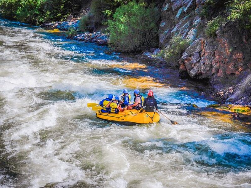 Numbers Half-Day Whitewater Rafting plus Mountaintop Zipline from Buena Vista