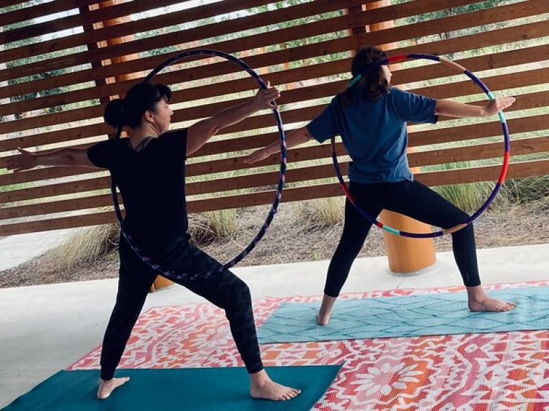 Fun Yoga with a Hula Hoop