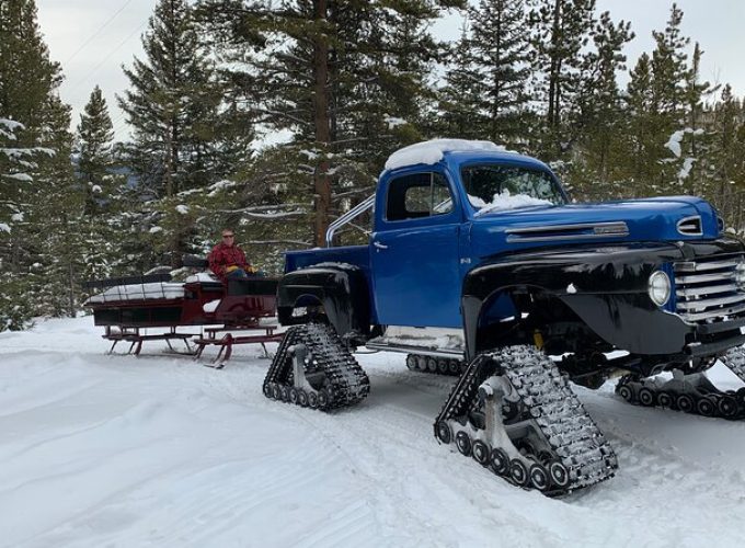 Monster Truck Sleigh Ride in Country Boy Mine