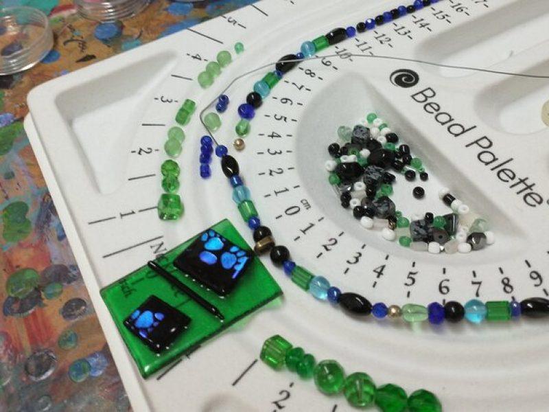 Fused Glass Necklace Class in Estes Park