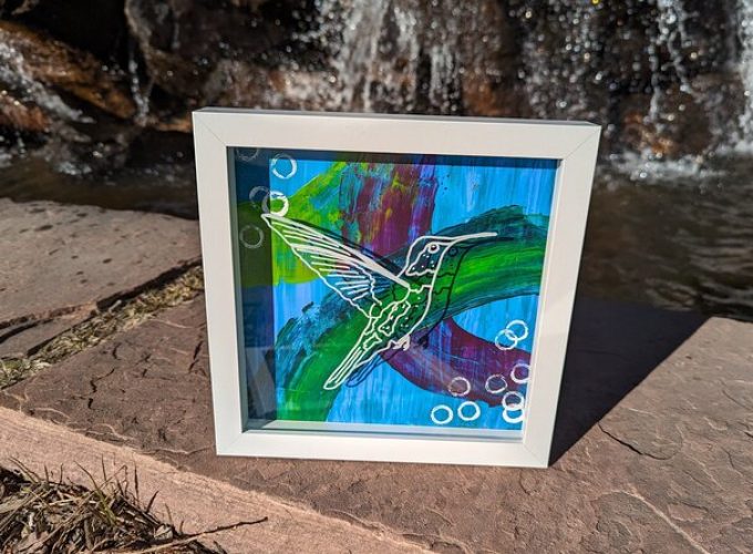 Play with Paint Wildlife Shadow Box Art Class in Estes Park