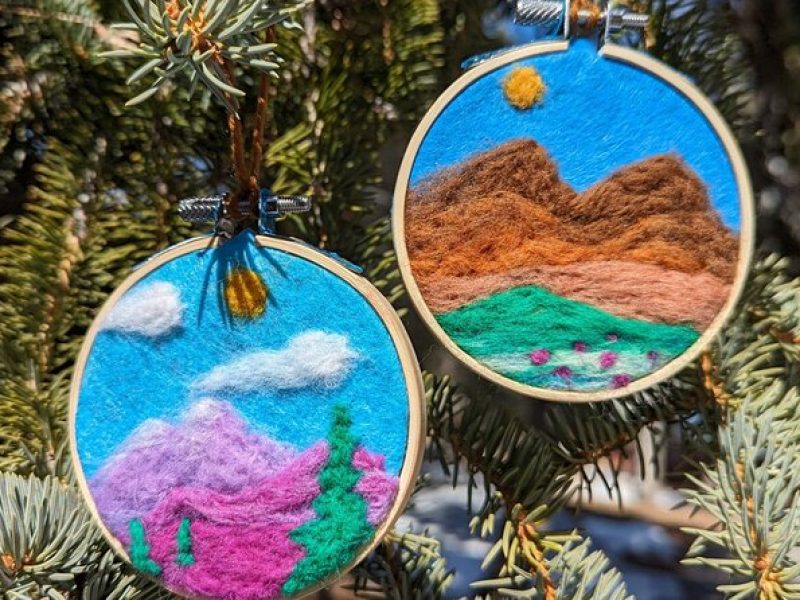 Felted Landscape Ornament Art Kit in Estes Park