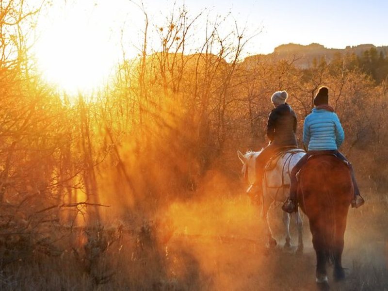 East Zion Checkerboard Evening Shadow Horseback Ride