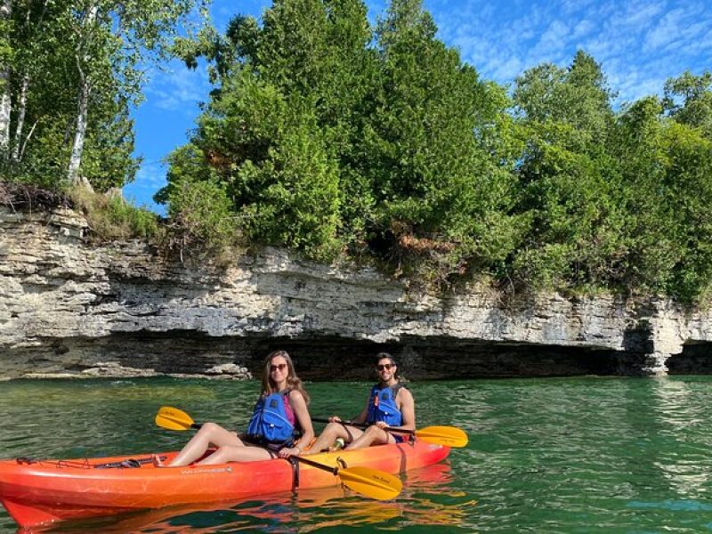 Whitefish Dunes State Park & Cave Point Kayak Tour