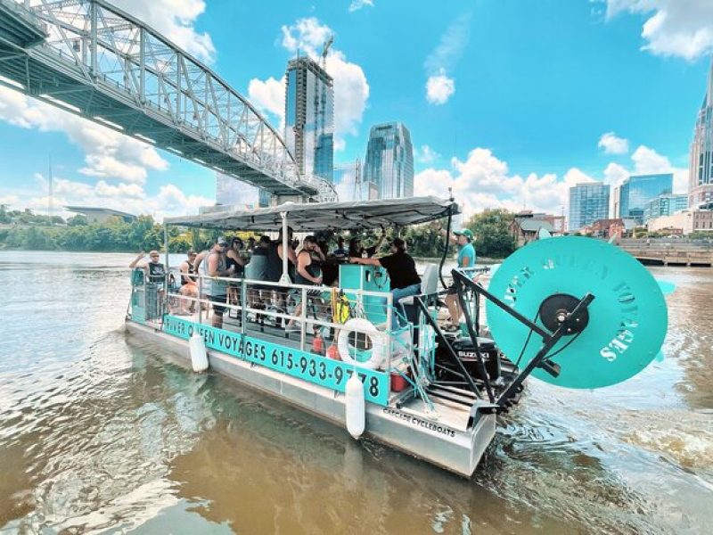 Downtown Nashville Pedal Pontoon Boat Cruise with Captain