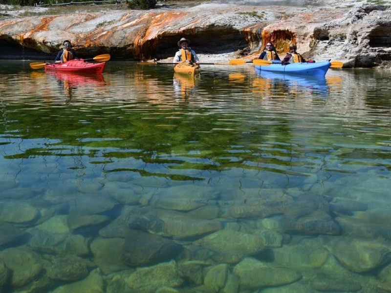 Lake Yellowstone Half Day Kayak Tours Past Geothermal Features