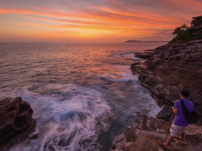 Honolulu Sea-Cliff with Sunset Photo Adventure