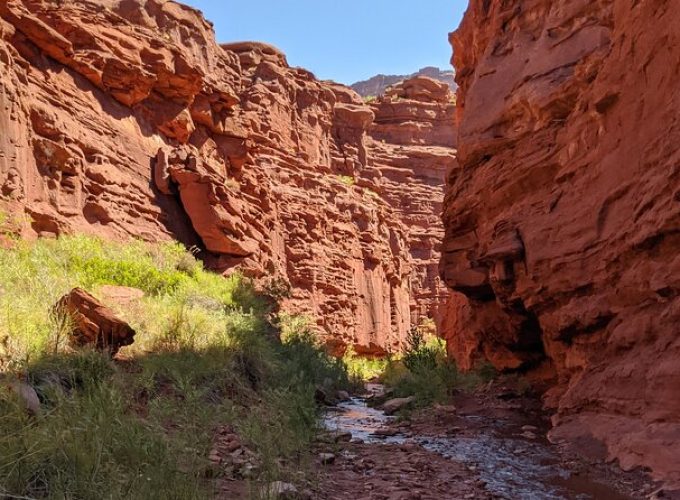 Moab's Slot Canyon Hike: Refreshingly Cool Summer Creek Adventure