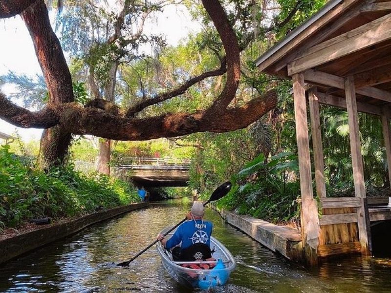 Winter Park Chain of Lakes Day Time Clear Kayak Paddle