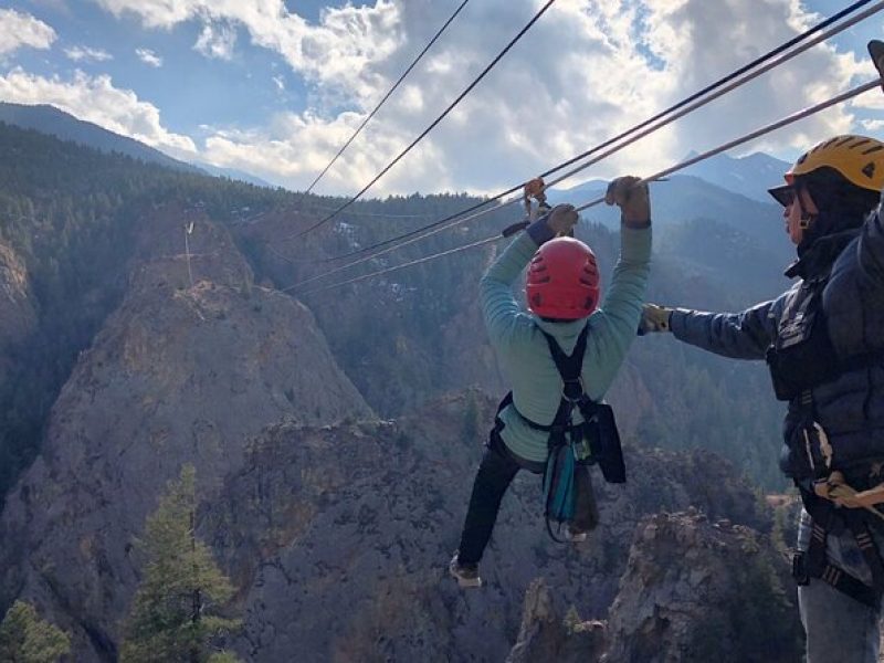 Woods Course Zipline Tour in Seven Falls