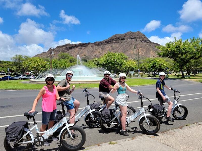 Electric Bike Ride & Diamond Head Hike Tour