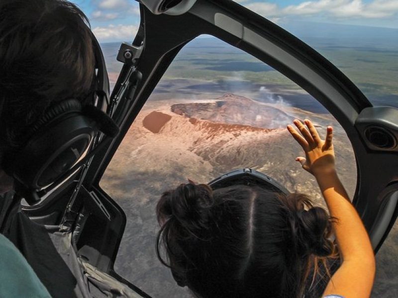 Maui to Big Island : Big Island Volcano Helicopter Tour & Ground Tour