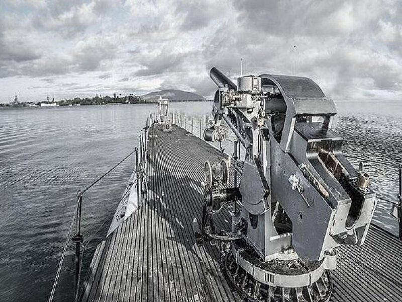 Battleships of WWII at Pearl Harbor from Kauai