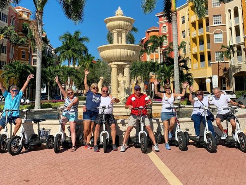 Guided Trike and Moped Tour in Downtown Naples