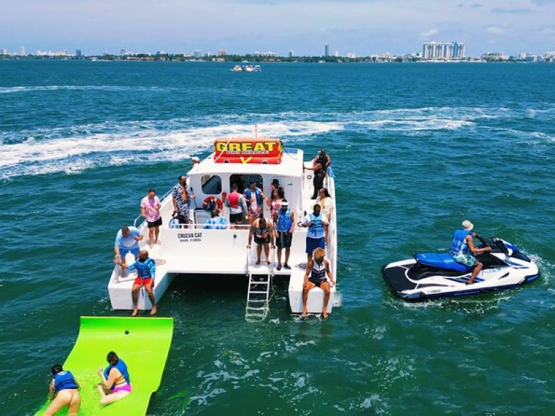 Aquatic Adventure: Boat Tour with Jetskis, Tubing, and Open Bar