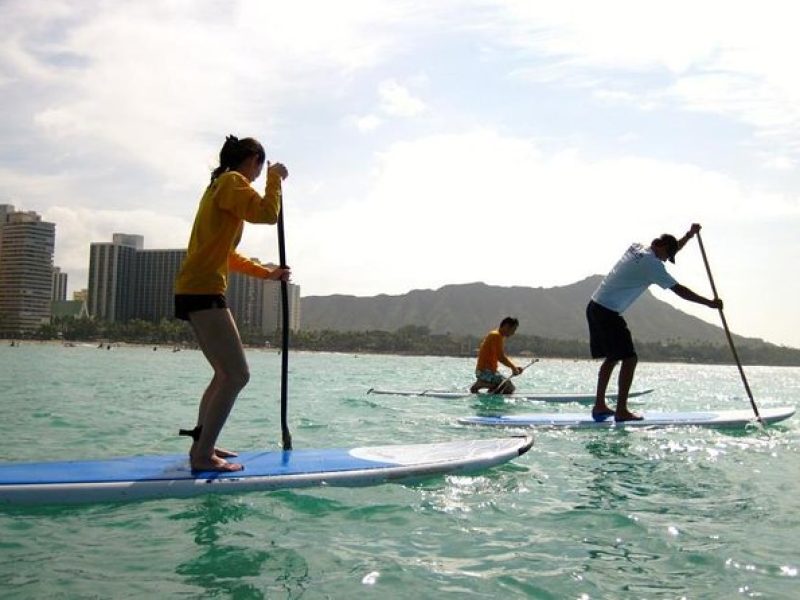 Private Group SUP Lessons by Waikiki Beachboys at the Royal