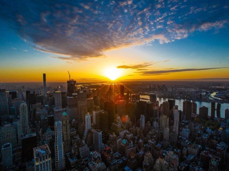 See the sunrise at the Empire State Building in NYC