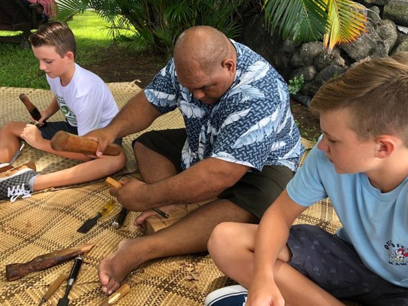 Polynesian Cultural Carving Experience in Holualoa