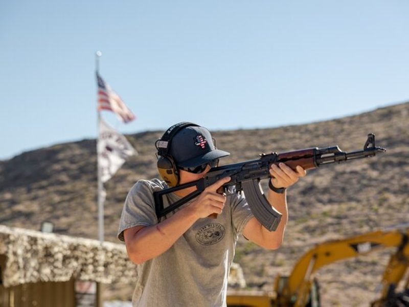 Outdoor Shooting With Gun Instructor In Las Vegas