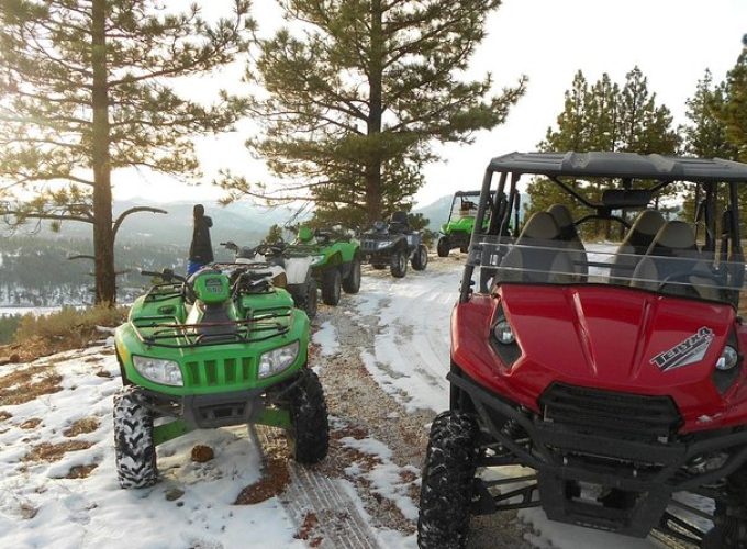 ATV OR Snow Mobile & Snowshoe Winter Adventures from Reno