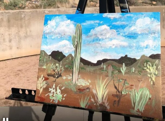 PAINTING in Arizona Nature trail