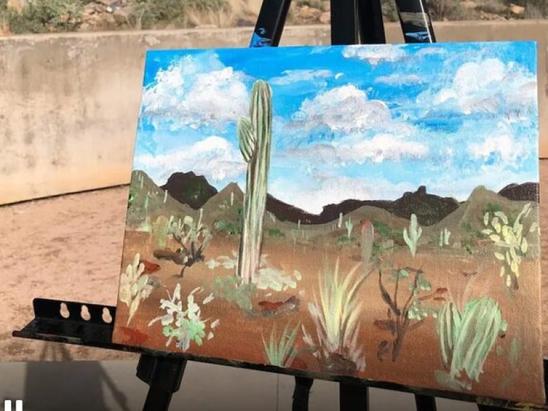 PAINTING in Arizona Nature trail